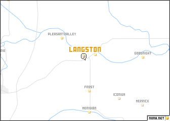 map of Langston