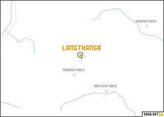 map of Lang Thanga