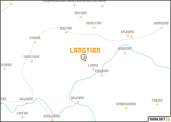 map of Langtian