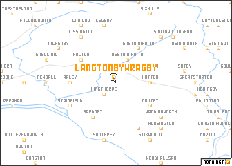 map of Langton by Wragby