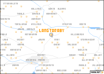 map of Långtoraby