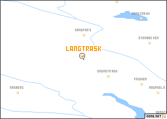map of Långträsk
