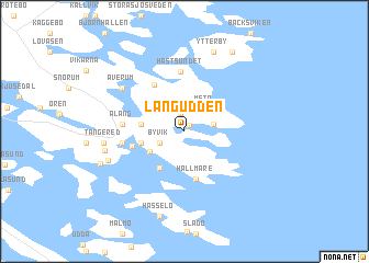 map of Långudden