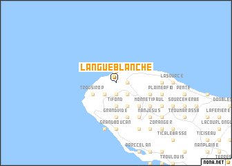 map of Langue Blanche