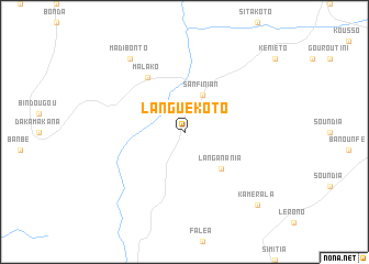 map of Languékoto