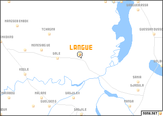 map of Langué