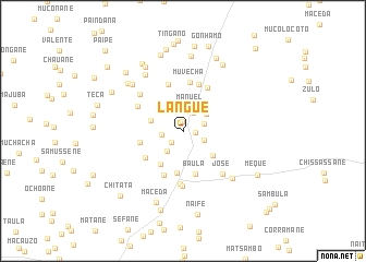 map of Langue