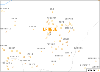 map of Langue