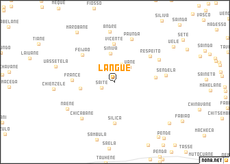 map of Langue