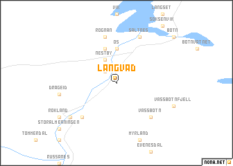 map of Langvad