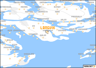 map of Långvik