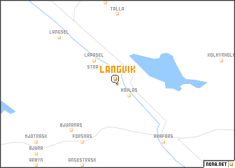 map of Långvik