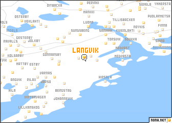 map of Långvik