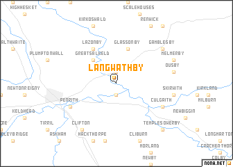 map of Langwathby