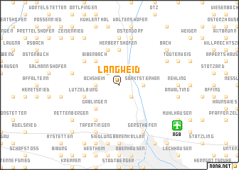 map of Langweid