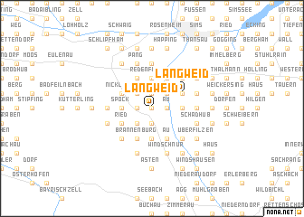 map of Langweid