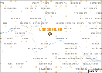 map of Langweiler