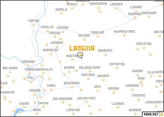 map of Langxia