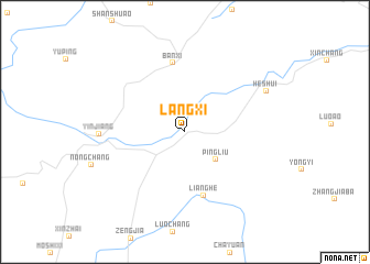 map of Langxi