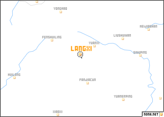 map of Langxi