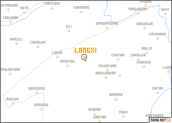 map of Langxi