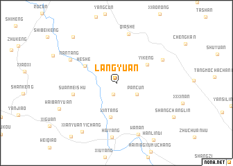 map of Langyuan