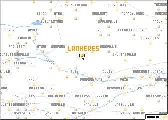 map of Lanhères