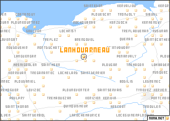 map of Lanhouarneau