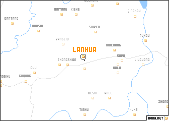 map of Lanhua