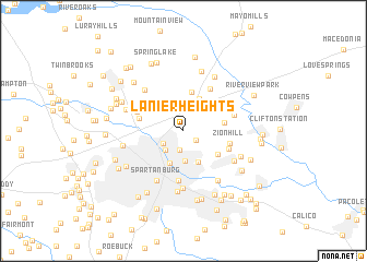 map of Lanier Heights