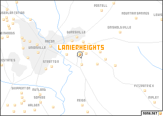 map of Lanier Heights