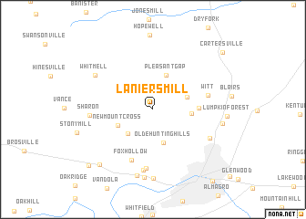 map of Laniers Mill