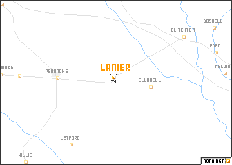 map of Lanier