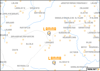 map of La Niña