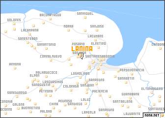 map of La Niña