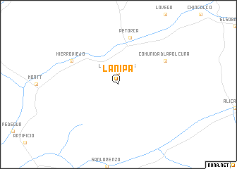 map of La Ñipa