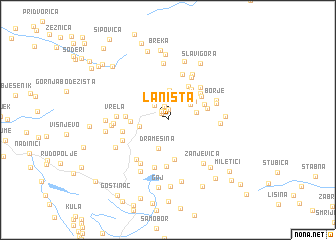 map of Laništa
