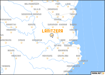 map of Lanitzera