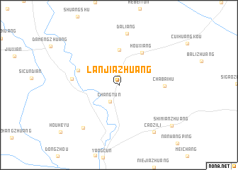 map of Lanjiazhuang