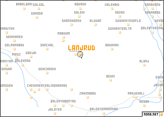 map of Lanjrūd