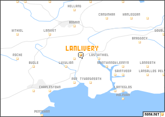 map of Lanlivery