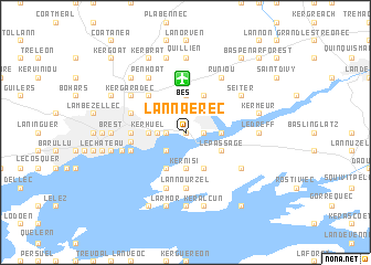 map of Lannaërec