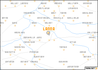 map of Lanna
