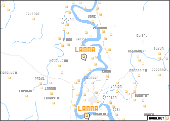 map of Lanna