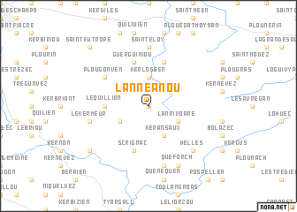 map of Lannéanou