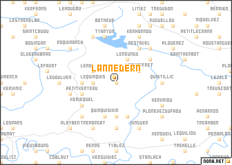 map of Lannédern