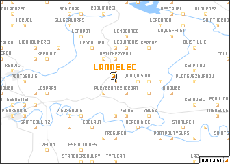 map of Lannelec