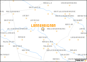 map of Lannemaignan