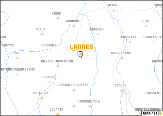 map of Lannes