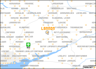 map of Lannon